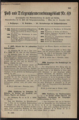 Post- und Telegraphen-Verordnungsblatt für das Verwaltungsgebiet des K.-K. Handelsministeriums