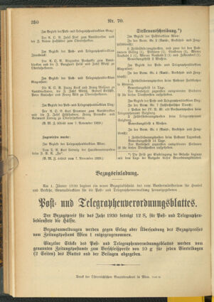 Post- und Telegraphen-Verordnungsblatt für das Verwaltungsgebiet des K.-K. Handelsministeriums 19291120 Seite: 4