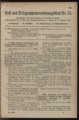 Post- und Telegraphen-Verordnungsblatt für das Verwaltungsgebiet des K.-K. Handelsministeriums