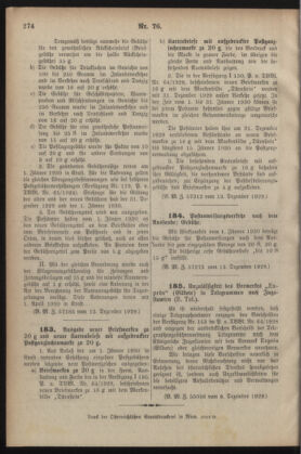 Post- und Telegraphen-Verordnungsblatt für das Verwaltungsgebiet des K.-K. Handelsministeriums 19291216 Seite: 8