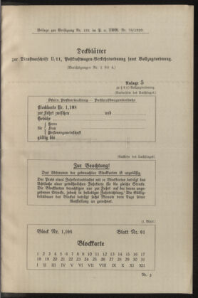 Post- und Telegraphen-Verordnungsblatt für das Verwaltungsgebiet des K.-K. Handelsministeriums 19291223 Seite: 7