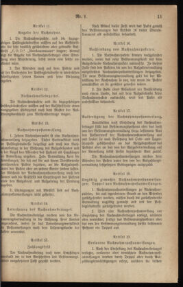 Post- und Telegraphen-Verordnungsblatt für das Verwaltungsgebiet des K.-K. Handelsministeriums 19340103 Seite: 11