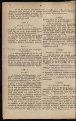 Post- und Telegraphen-Verordnungsblatt für das Verwaltungsgebiet des K.-K. Handelsministeriums 19340103 Seite: 14