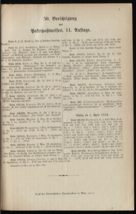 Post- und Telegraphen-Verordnungsblatt für das Verwaltungsgebiet des K.-K. Handelsministeriums 19340103 Seite: 3