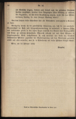 Post- und Telegraphen-Verordnungsblatt für das Verwaltungsgebiet des K.-K. Handelsministeriums 19340214 Seite: 2