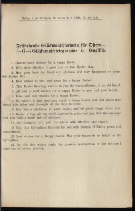 Post- und Telegraphen-Verordnungsblatt für das Verwaltungsgebiet des K.-K. Handelsministeriums 19340302 Seite: 5