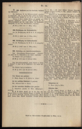 Post- und Telegraphen-Verordnungsblatt für das Verwaltungsgebiet des K.-K. Handelsministeriums 19340323 Seite: 2