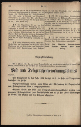 Post- und Telegraphen-Verordnungsblatt für das Verwaltungsgebiet des K.-K. Handelsministeriums 19340405 Seite: 2