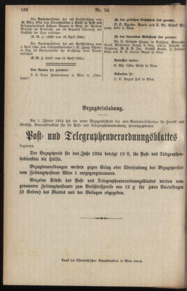 Post- und Telegraphen-Verordnungsblatt für das Verwaltungsgebiet des K.-K. Handelsministeriums 19340430 Seite: 2