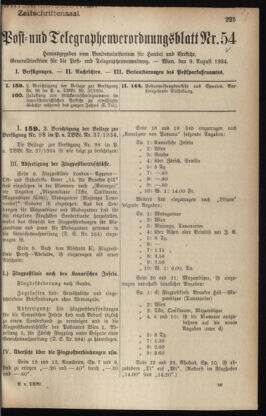 Post- und Telegraphen-Verordnungsblatt für das Verwaltungsgebiet des K.-K. Handelsministeriums