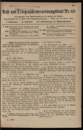 Post- und Telegraphen-Verordnungsblatt für das Verwaltungsgebiet des K.-K. Handelsministeriums 19341016 Seite: 1