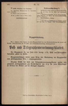 Post- und Telegraphen-Verordnungsblatt für das Verwaltungsgebiet des K.-K. Handelsministeriums 19341102 Seite: 2