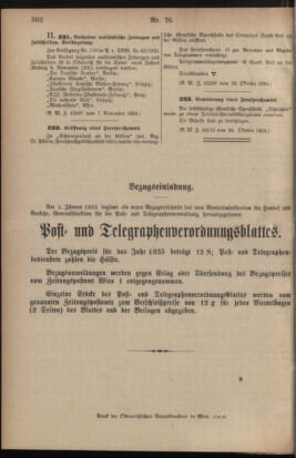 Post- und Telegraphen-Verordnungsblatt für das Verwaltungsgebiet des K.-K. Handelsministeriums 19341112 Seite: 2