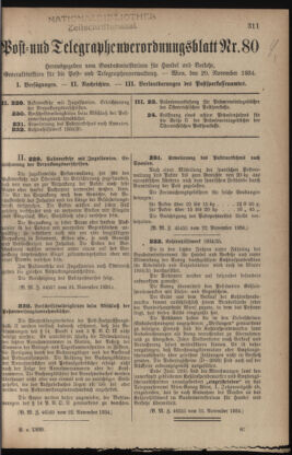 Post- und Telegraphen-Verordnungsblatt für das Verwaltungsgebiet des K.-K. Handelsministeriums