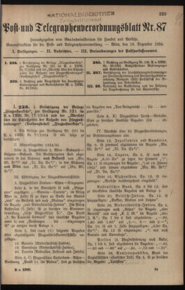 Post- und Telegraphen-Verordnungsblatt für das Verwaltungsgebiet des K.-K. Handelsministeriums 19341218 Seite: 1