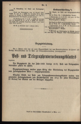 Post- und Telegraphen-Verordnungsblatt für das Verwaltungsgebiet des K.-K. Handelsministeriums 19350115 Seite: 4