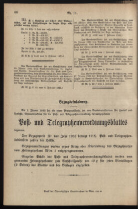 Post- und Telegraphen-Verordnungsblatt für das Verwaltungsgebiet des K.-K. Handelsministeriums 19350222 Seite: 2