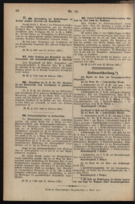 Post- und Telegraphen-Verordnungsblatt für das Verwaltungsgebiet des K.-K. Handelsministeriums 19350301 Seite: 2