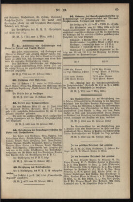 Post- und Telegraphen-Verordnungsblatt für das Verwaltungsgebiet des K.-K. Handelsministeriums 19350311 Seite: 11