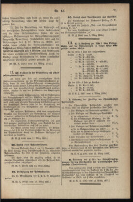 Post- und Telegraphen-Verordnungsblatt für das Verwaltungsgebiet des K.-K. Handelsministeriums 19350320 Seite: 5