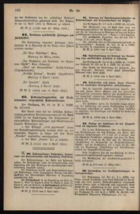 Post- und Telegraphen-Verordnungsblatt für das Verwaltungsgebiet des K.-K. Handelsministeriums 19350412 Seite: 2