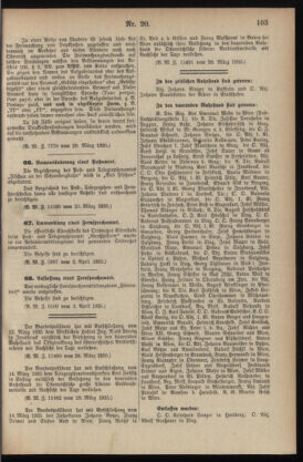 Post- und Telegraphen-Verordnungsblatt für das Verwaltungsgebiet des K.-K. Handelsministeriums 19350412 Seite: 3