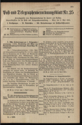 Post- und Telegraphen-Verordnungsblatt für das Verwaltungsgebiet des K.-K. Handelsministeriums