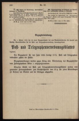 Post- und Telegraphen-Verordnungsblatt für das Verwaltungsgebiet des K.-K. Handelsministeriums 19350517 Seite: 2