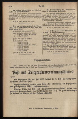 Post- und Telegraphen-Verordnungsblatt für das Verwaltungsgebiet des K.-K. Handelsministeriums 19350520 Seite: 4