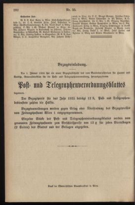 Post- und Telegraphen-Verordnungsblatt für das Verwaltungsgebiet des K.-K. Handelsministeriums 19350704 Seite: 4