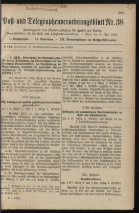 Post- und Telegraphen-Verordnungsblatt für das Verwaltungsgebiet des K.-K. Handelsministeriums