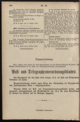 Post- und Telegraphen-Verordnungsblatt für das Verwaltungsgebiet des K.-K. Handelsministeriums 19351105 Seite: 4