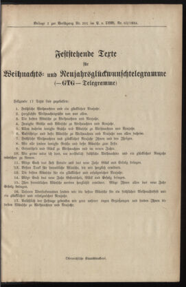 Post- und Telegraphen-Verordnungsblatt für das Verwaltungsgebiet des K.-K. Handelsministeriums 19351205 Seite: 11