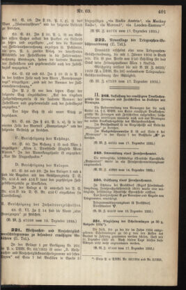 Post- und Telegraphen-Verordnungsblatt für das Verwaltungsgebiet des K.-K. Handelsministeriums 19351220 Seite: 3