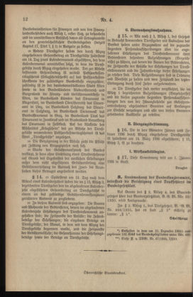 Post- und Telegraphen-Verordnungsblatt für das Verwaltungsgebiet des K.-K. Handelsministeriums 19360113 Seite: 4