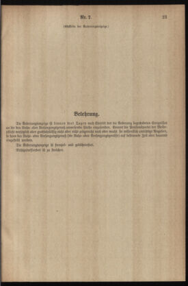 Post- und Telegraphen-Verordnungsblatt für das Verwaltungsgebiet des K.-K. Handelsministeriums 19360121 Seite: 7