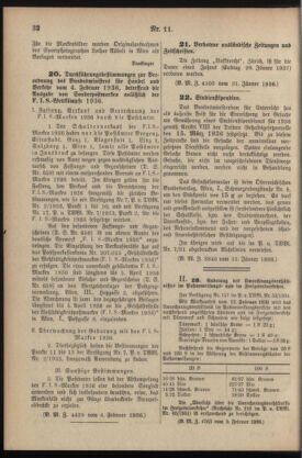 Post- und Telegraphen-Verordnungsblatt für das Verwaltungsgebiet des K.-K. Handelsministeriums 19360208 Seite: 2