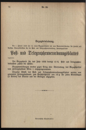 Post- und Telegraphen-Verordnungsblatt für das Verwaltungsgebiet des K.-K. Handelsministeriums 19360427 Seite: 2