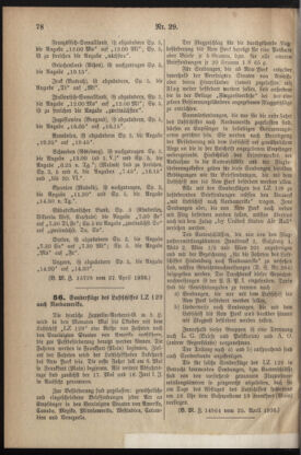 Post- und Telegraphen-Verordnungsblatt für das Verwaltungsgebiet des K.-K. Handelsministeriums 19360430 Seite: 2