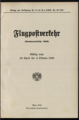 Post- und Telegraphen-Verordnungsblatt für das Verwaltungsgebiet des K.-K. Handelsministeriums 19360430 Seite: 3