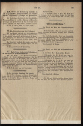 Post- und Telegraphen-Verordnungsblatt für das Verwaltungsgebiet des K.-K. Handelsministeriums 19360430 Seite: 63