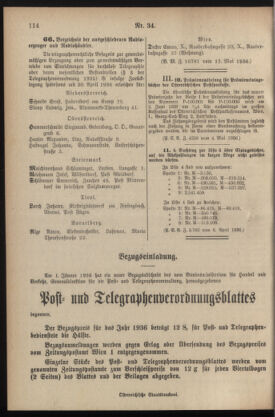 Post- und Telegraphen-Verordnungsblatt für das Verwaltungsgebiet des K.-K. Handelsministeriums 19360516 Seite: 2