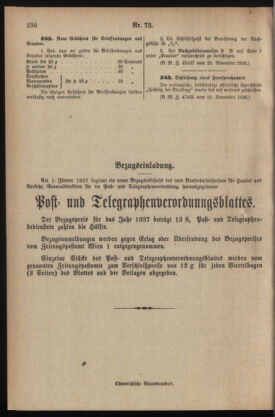 Post- und Telegraphen-Verordnungsblatt für das Verwaltungsgebiet des K.-K. Handelsministeriums 19361127 Seite: 2