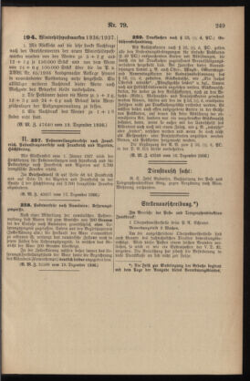 Post- und Telegraphen-Verordnungsblatt für das Verwaltungsgebiet des K.-K. Handelsministeriums 19361223 Seite: 5