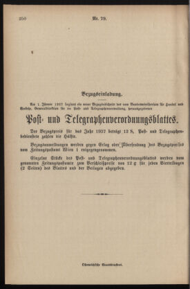 Post- und Telegraphen-Verordnungsblatt für das Verwaltungsgebiet des K.-K. Handelsministeriums 19361223 Seite: 6