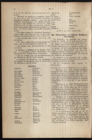 Post- und Telegraphen-Verordnungsblatt für das Verwaltungsgebiet des K.-K. Handelsministeriums 19370120 Seite: 2