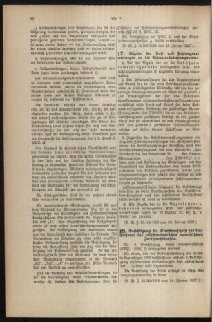 Post- und Telegraphen-Verordnungsblatt für das Verwaltungsgebiet des K.-K. Handelsministeriums 19370126 Seite: 2