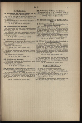 Post- und Telegraphen-Verordnungsblatt für das Verwaltungsgebiet des K.-K. Handelsministeriums 19370126 Seite: 3