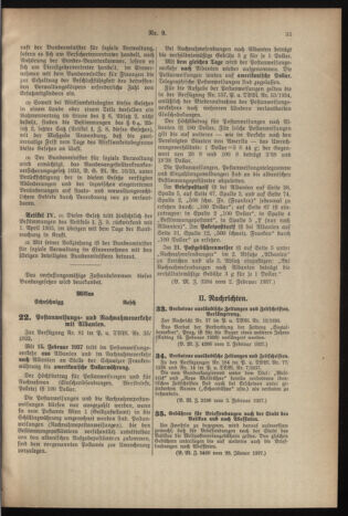 Post- und Telegraphen-Verordnungsblatt für das Verwaltungsgebiet des K.-K. Handelsministeriums 19370208 Seite: 5