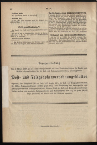 Post- und Telegraphen-Verordnungsblatt für das Verwaltungsgebiet des K.-K. Handelsministeriums 19370405 Seite: 2